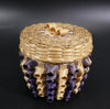Passamaquoddy Basket Clara Keezer Purple Curls