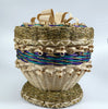 Passamaquoddy Kenny Keezer ash and braided sweetgrass basket