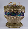 Passamaquoddy Kenny Keezer ash and braided sweetgrass basket