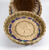 Passamaquoddy Kenny Keezer ash and braided sweetgrass basket
