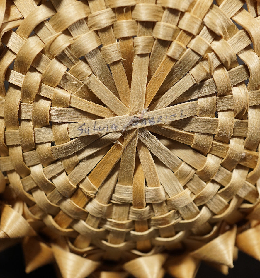 Passamaquoddy Master Basket Maker Sylvia Gabriel Point Basket
