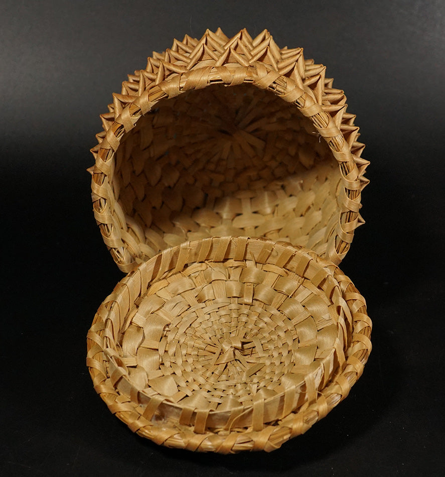 Passamaquoddy Master Basket Maker Sylvia Gabriel Point Basket