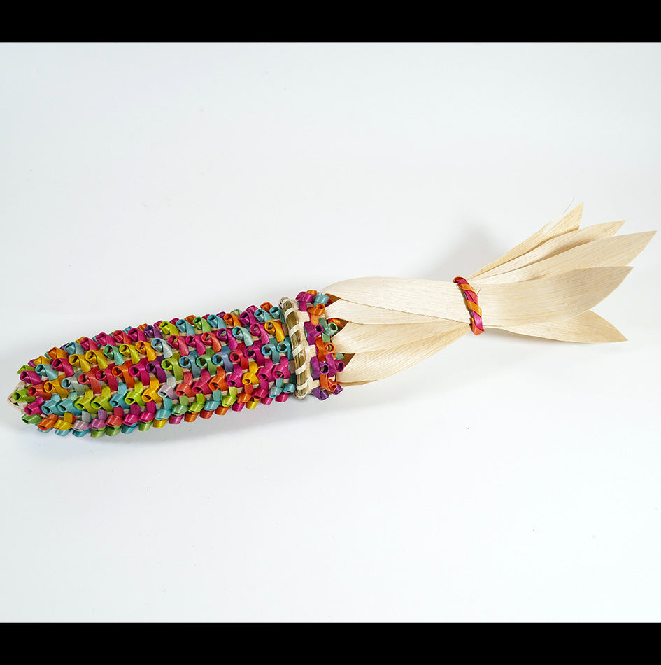 Passamaquoddy Geo Neptune Colorful Corn Basket Wabanaki