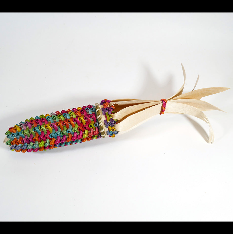 Passamaquoddy Geo Neptune Colorful Corn Basket Wabanaki