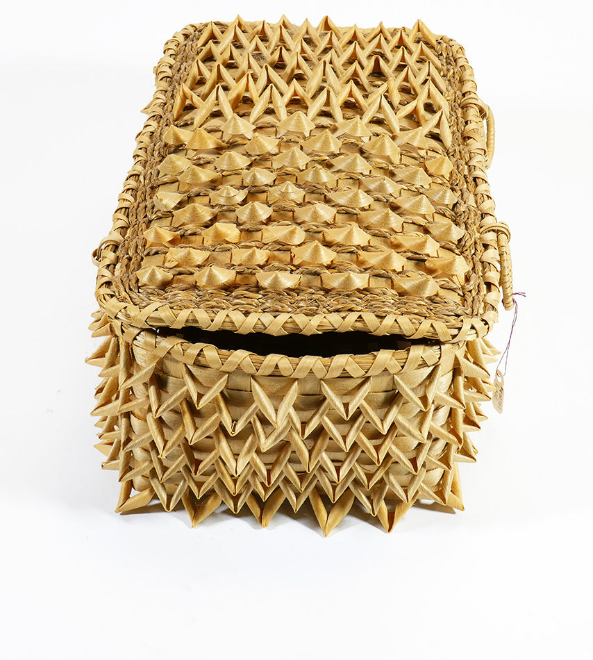 Passamaquoddy Master Basket Maker Sylvia Gabriel Rectangular