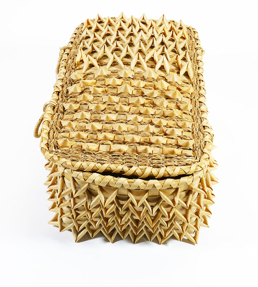 Passamaquoddy Master Basket Maker Sylvia Gabriel Rectangular