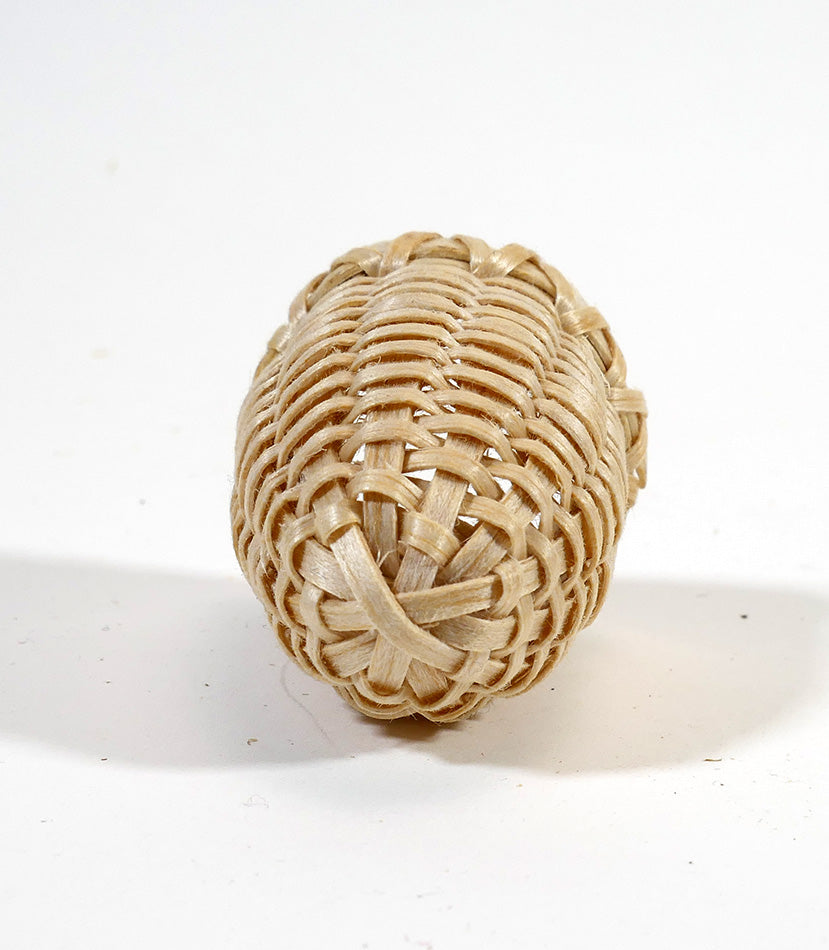 Wabanaki Baskets Passamaquoddy Michelle Smiley Black Ash and Sweetgrass Acorn