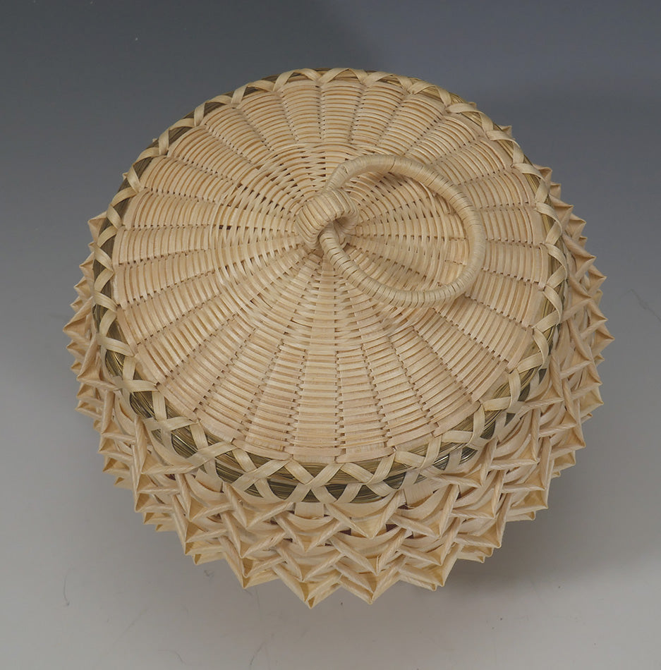 Passamaquoddy Point basket Eric Otter Bacon Wabanaki