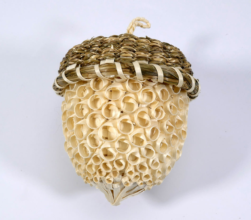 Penobscot Paula Thorne Acorn Basket Wabanaki