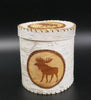 Butch Phillips Penobscot Wabanaki Birch Bark Basket Moose