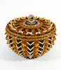 Sarah Sockbeson Penobscot Wabanaki Medium Urchin Basket Points/curls