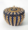 Sarah Sockbeson Penobscot Wabanaki Blue Gold Point Basket