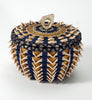 Sarah Sockbeson Penobscot Wabanaki Blue Gold Point Basket