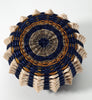 Sarah Sockbeson Penobscot Wabanaki Blue Gold Point Basket