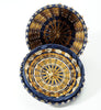 Sarah Sockbeson Penobscot Wabanaki Blue Gold Point Basket
