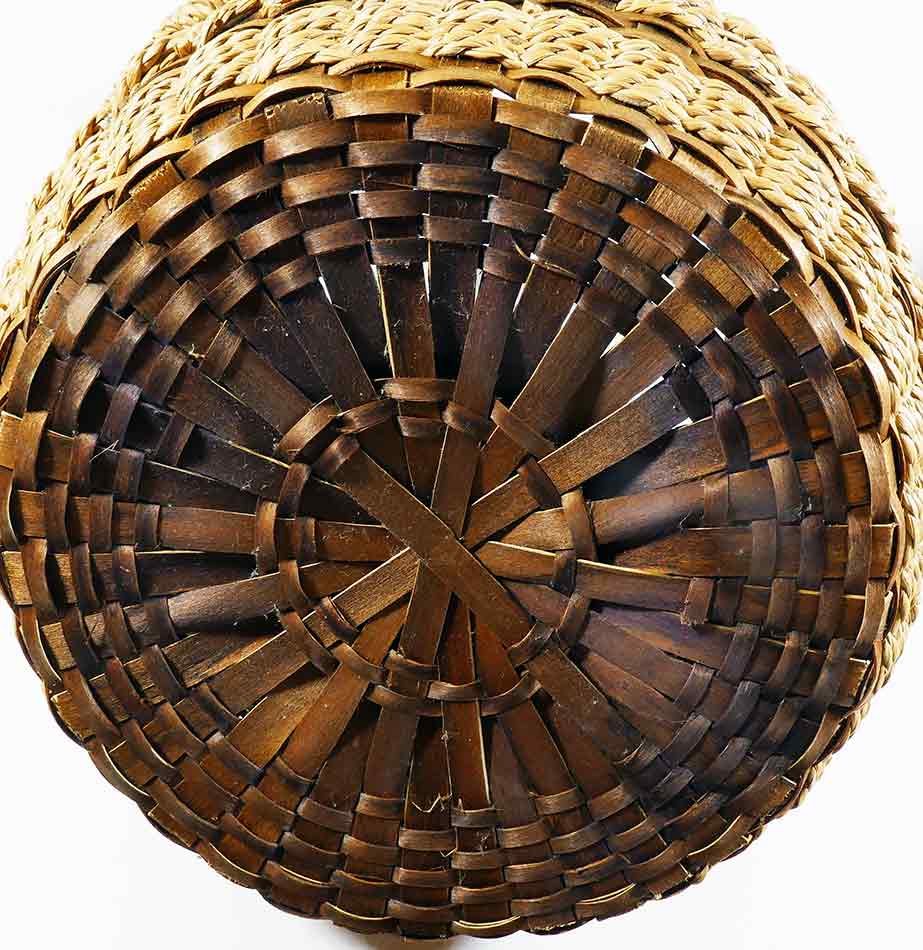Philomene Nelson Maliseet (attributed) Barrel Basket Wabanaki