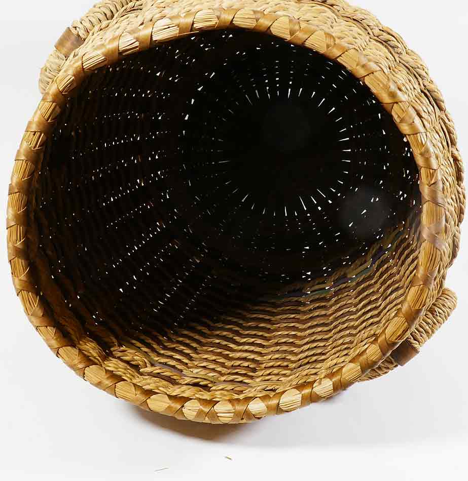 Philomene Nelson Maliseet (attributed) Barrel Basket Wabanaki