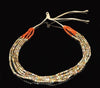 Priscilla Nieto Five Strand Russian Agate - Mediterranean Coral Necklace