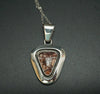 Reversible Sterling Silver Inlaid Pendant Cheryl Arviso Navajo Jewelry