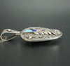 Reversible Sterling Silver Inlaid Pendant Cheryl Arviso Navajo Jewelry