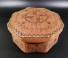 Penobscot Art Richard Love Hexagonal Birch Bark Container