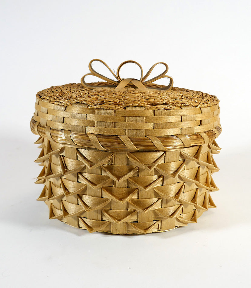 Rocky Keezer Passamaquoddy Point Basket Wabanaki