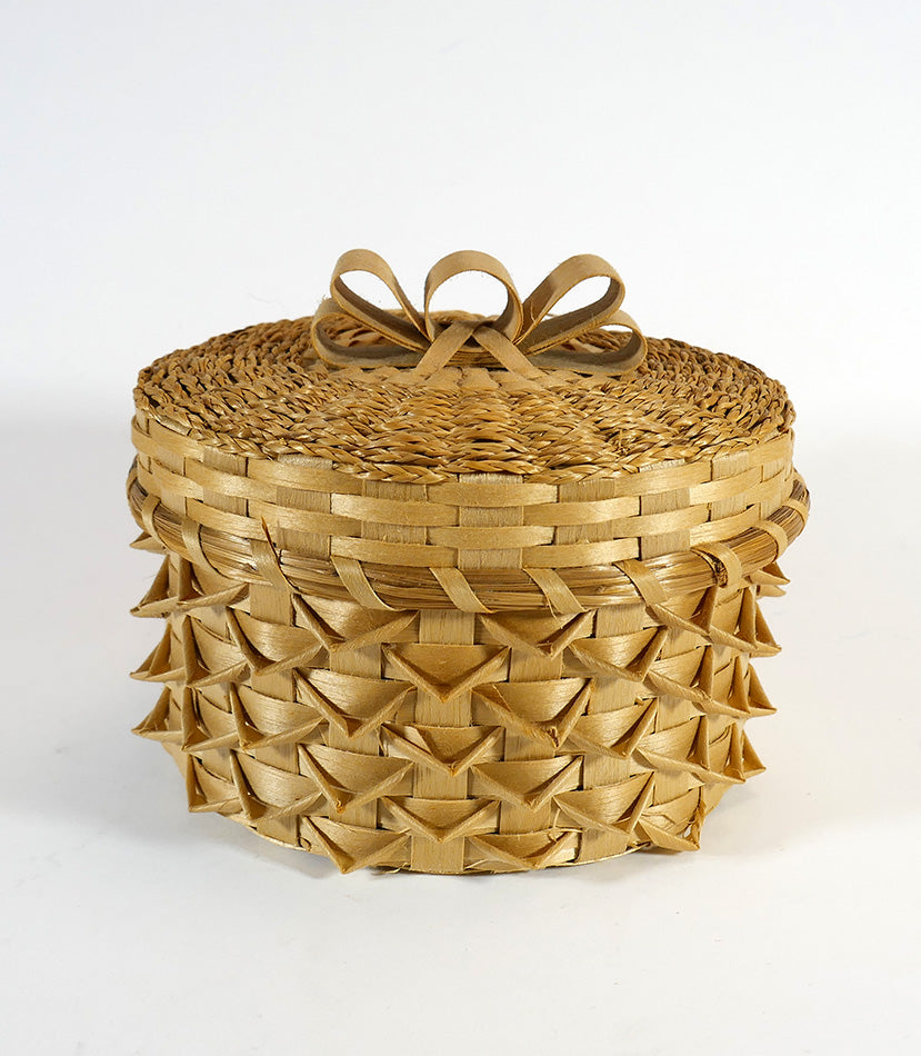Rocky Keezer Passamaquoddy Point Basket Wabanaki