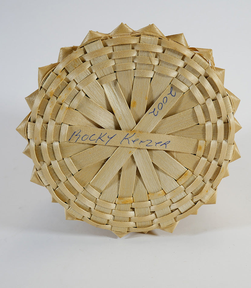 Rocky Keezer Passamaquoddy Point Basket Wabanaki