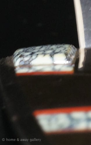 Ray Tracey Sterling silver pendant with inlay
