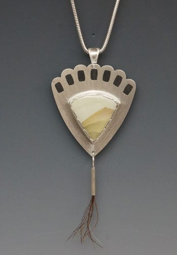 Sterling silver pendant with Willow Creek agate