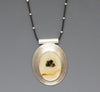 Sterling silver pendant with dendritic agate