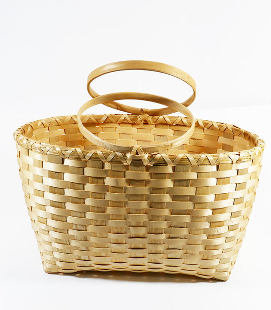 Wabanaki Baskets Mikmak Handled Ash Market Basket Donna Sanipass