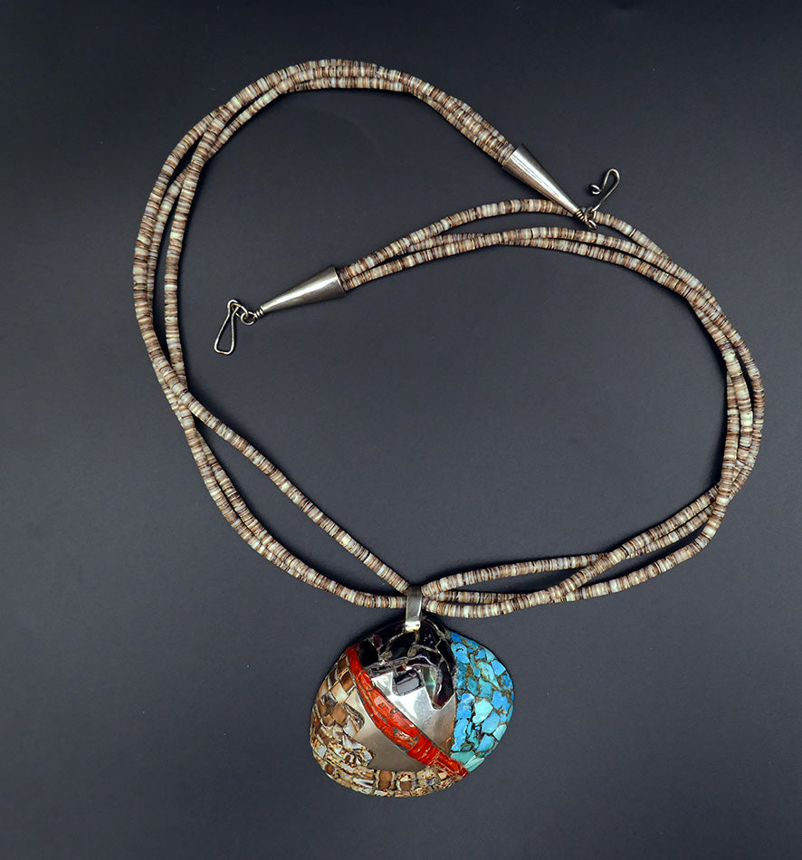 Native American Jewelry Kewa - Santo Domingo - Mosaic Shell Necklace