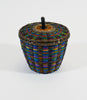 Colorful Fine Weave Wabanaki Basket Sarah Sockbeson Penobscot # 2