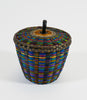Colorful Fine Weave Wabanaki Basket Sarah Sockbeson Penobscot # 2