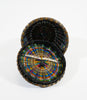 Colorful Fine Weave Wabanaki Basket Sarah Sockbeson Penobscot # 2