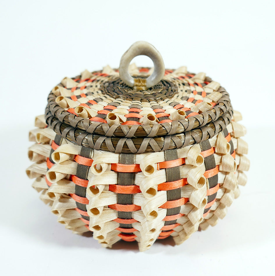 Sarah Sockbeson Penobscot Wabanaki Small Curl Basket