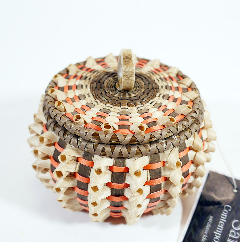 Sarah Sockbeson Penobscot Wabanaki Small Curl Basket