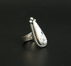Sterling Silver White Buffalo Ring Cheryl Arviso Native American Jewelry