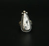 Sterling Silver White Buffalo Ring Cheryl Arviso Native American Jewelry