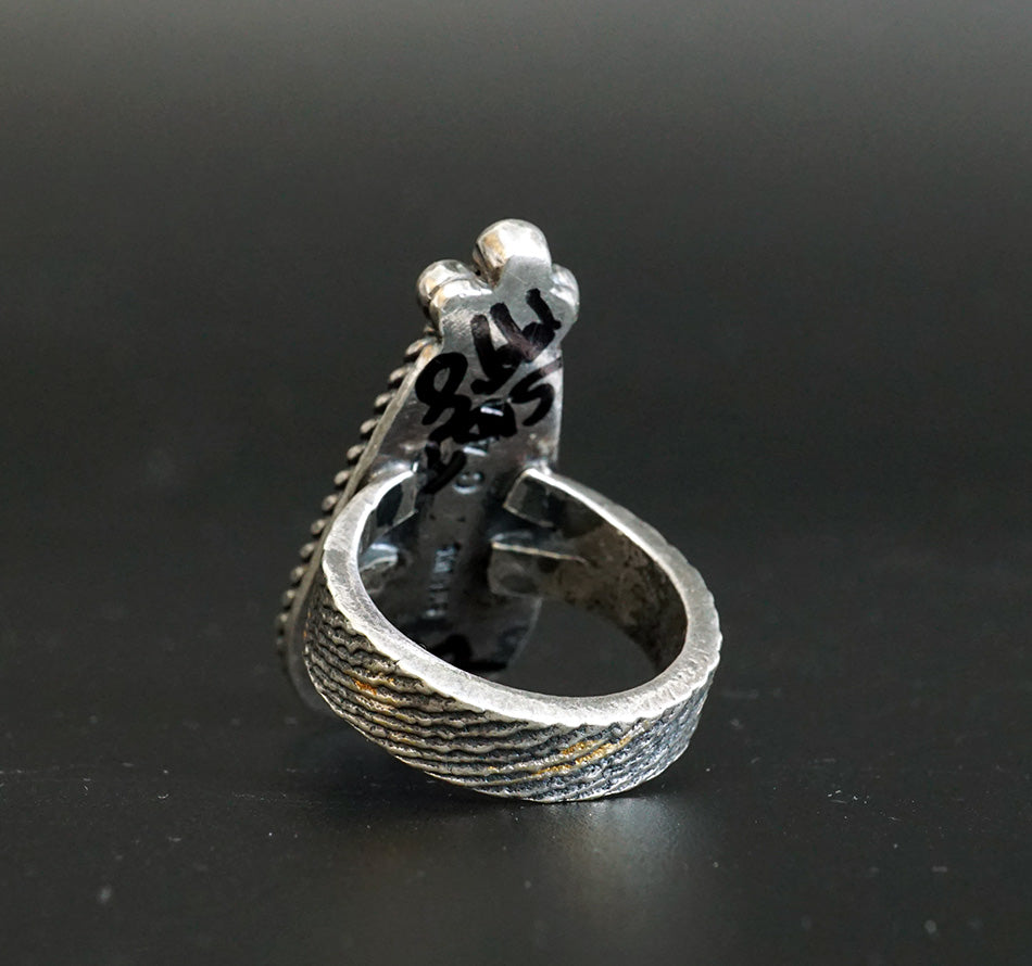 Sterling Silver White Buffalo Ring Cheryl Arviso Native American Jewelry