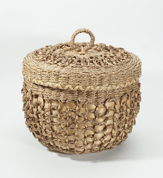 Passamaquoddy Master Basket Maker Sylvia Gabriel Loop Basket Wabanaki