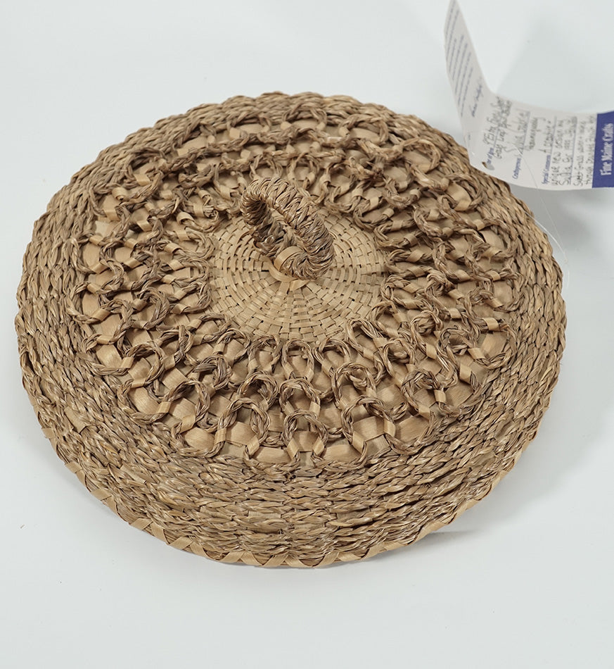 Passamaquoddy Master Basket Maker Sylvia Gabriel Loop Basket Wabanaki