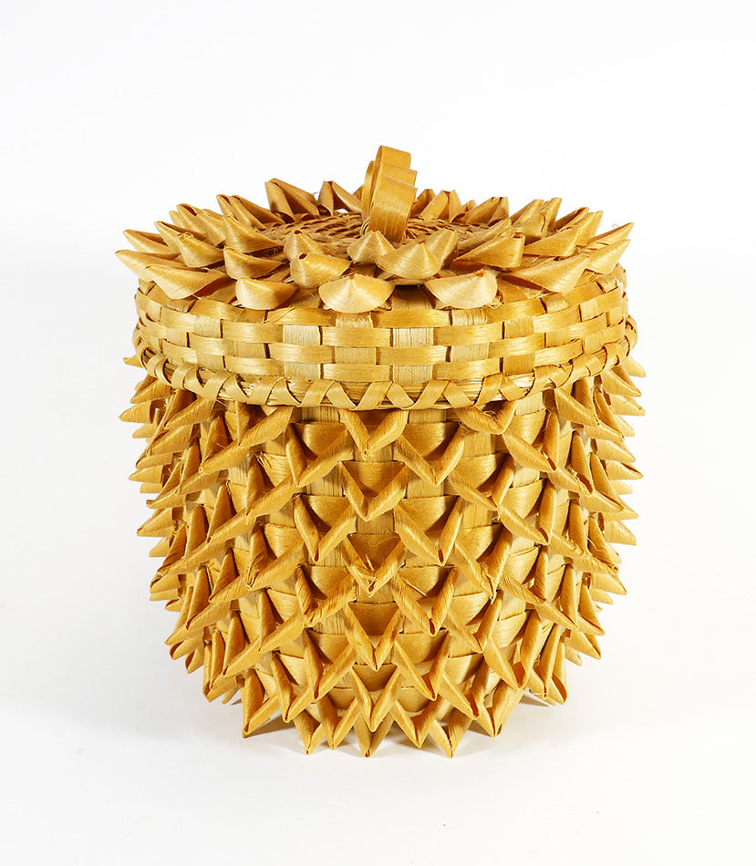 Passamaquoddy Master Basket Maker Sylvia Gabriel Point Basket 2