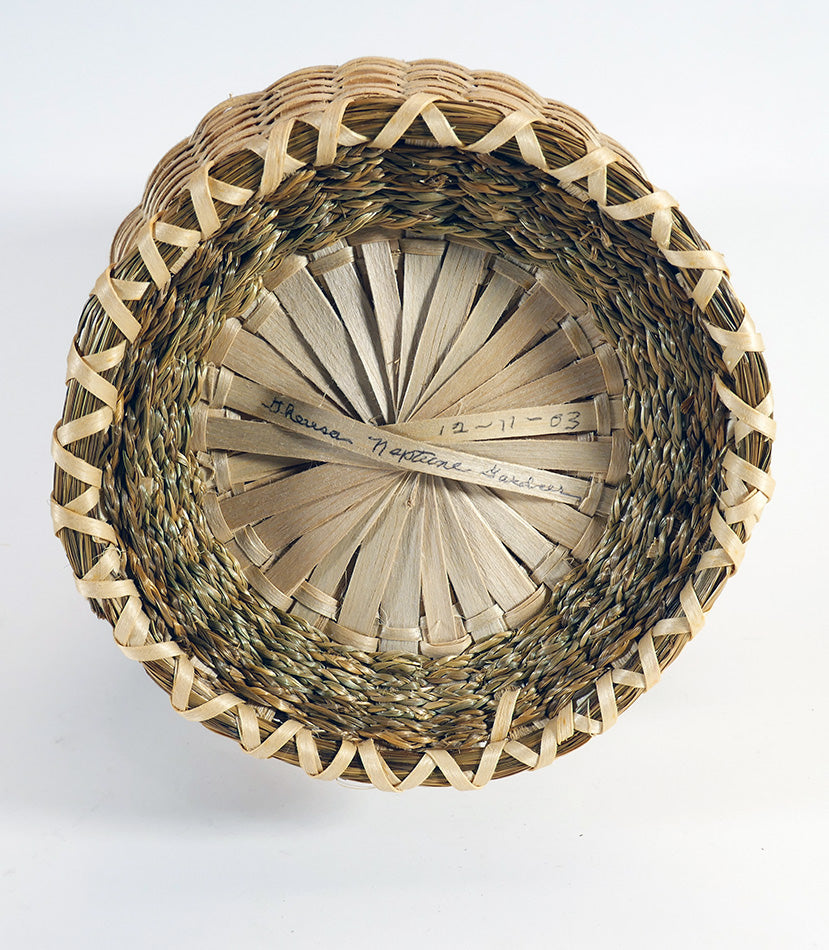 Theresa Neptune Gardner Passamaquoddy Footed Basket Wabanaki