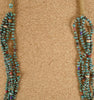 Verla Coriz Five Strand Green Turquoise Nugget Necklace Native American Jewelry