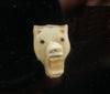 Vintage Eskimo Ivory Wolf Head