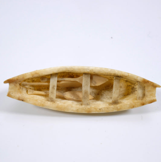 Vintage Alaskan Eskimo/Inuit Ivory Umiaq