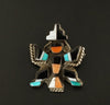 Vintage Native American Zuni Knifewing Pin