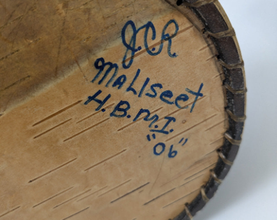 Wabanaki Maliseet Birch Bark Covered Container